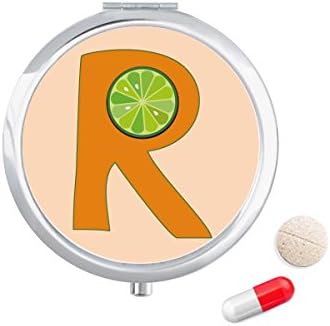 R Alphabet Kutija Za Pilule Za Voće Narandže Džepna Kutija Za Skladištenje Lijekova