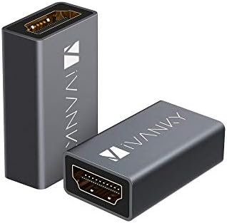 HDMI Coupler 2-paket, Ivanky 4K HDMI priključak Ženski do ženskog adaptera, 4k aluminijski legura HDMI Extender,