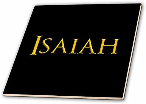 3drose Isaiah popularno, trendi džentlmensko ime u SAD-u. Elegantna amajlija-pločice