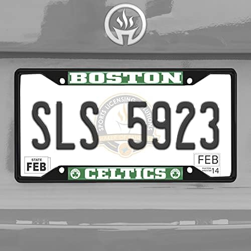 Fanmats 31326 Boston Celtics Metalna licenčna ploča Frame crni finiš