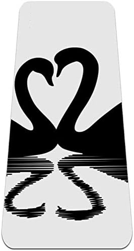 Siebzeh Crni Labud Premium Thick Yoga Mat Eco Friendly gumeni zdravlje & amp; fitnes neklizajuća