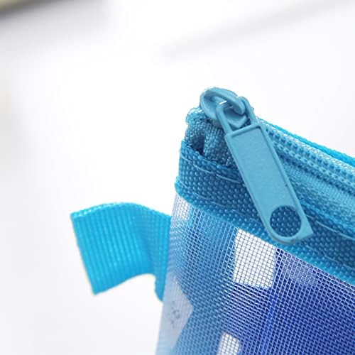 Uuyyeo 3 kom. Mesh olovke za olovke Pogledajte prozirne torbe za olovke Mini toaletni torbice Travel Mamine
