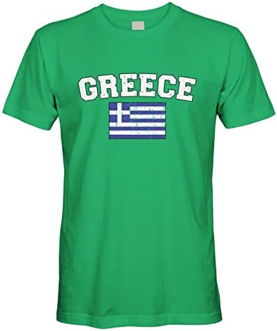 Cybertela Muška izblijedjela majica Grčke Grčke zastava