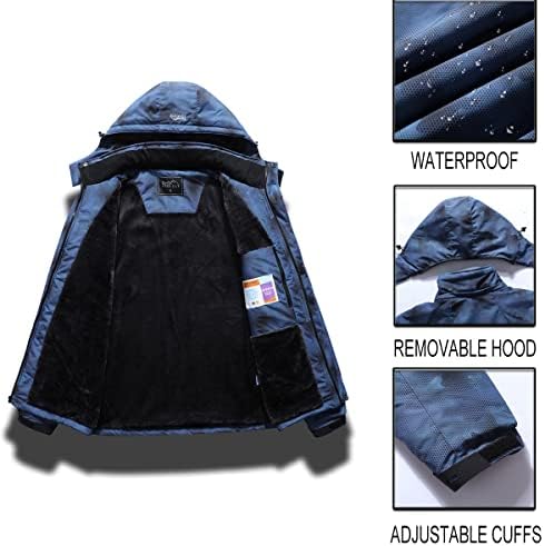 Skijaška jakna za pooluly Warm Water-otporan na kapuljač za vjetrobranske jakne za zimu
