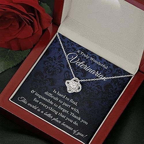 Nakit za karticu, ručno rađena ogrlica - personalizirani poklon love čvor, veterinarsko poklon ogrlica,