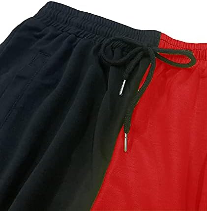 Sematomala ženski blok u boji Jogger Dukseri složeni zvono na dnu mršave aktivne vježbe hlače za