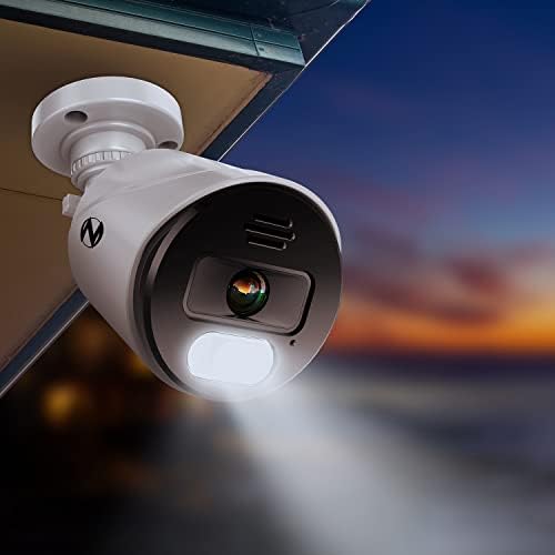 Ožičena noćna sova IP 4K UHD unutarnje / vanjske dodajte reflektorske kamere s unaprijed postavljenim glasovnim upozorenjima i ugrađenom sirenom kamere