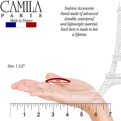 Camila Paris CP3255 Francuske kopče za klizače za kosu za žene male djevojke sa strane za ukosnicu,