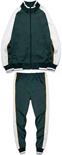 Tebreux muške trenerke 2 komada odjeća za jogging odijela Postavite casual sportske dugih rukava