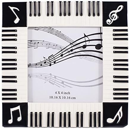 Broadway poklon klavirska tastatura muzičke note visoki ključ dekorativni 4x4 okvir za slike