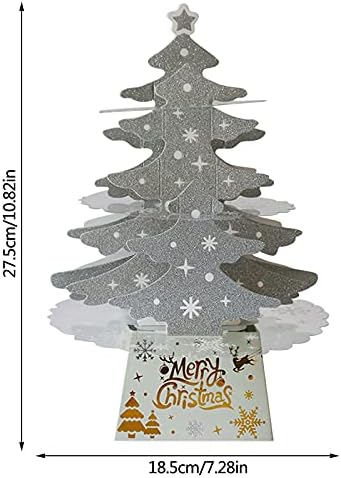 Božićni božićni stablo sjajni ukrasi za radne površine Mini ukrasi sa svjetlima Drvo Božić ukrase božićne žarulje ukrasi