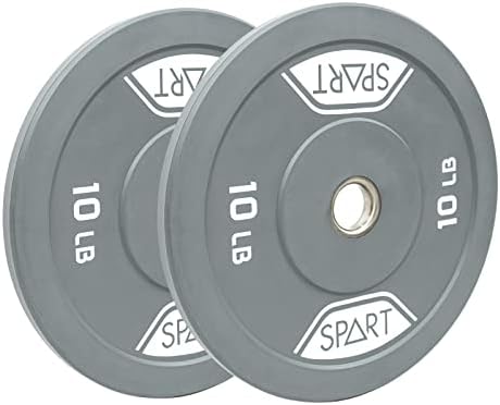 SPART gumena ploča branika kodirana u boji 2 inčne ploče za utege sa umetkom od nerđajućeg čelika za Olimpijski