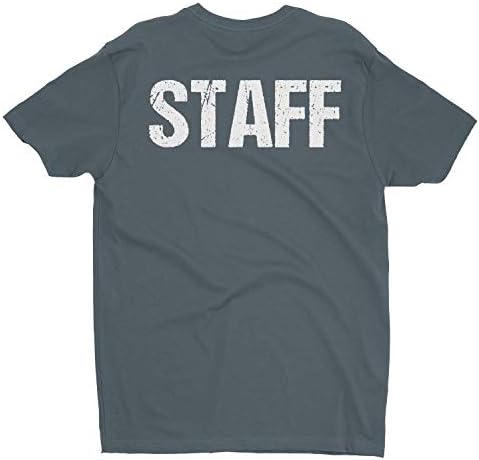 Tvornica NYC-a Neon Green Staff majica Prednja i nazad Print Muns Majica majica