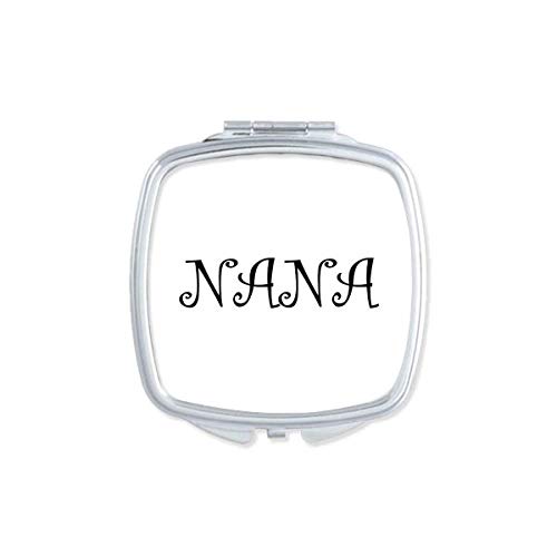 Baka Pisma Nana Present Uzorak Ogledalo Prijenosni Kompaktni Džepni Makeup Dvostrano Staklo
