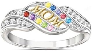 2023 Novi poklon dan pozlaćene majke poklon bi-boja dijamantski odmor ženski prsten za prstenje nakita