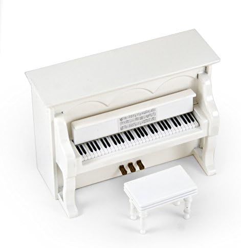 Minijatura 18 Napomena Muzikal HI - Gloss White uspravni klavir sa klupom - Mnoge pjesme koje treba
