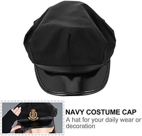 Aboofan osmougaoni mornarski šešir Admiral šešir morska kapa Zlatna pšenična kapa kapetani šešir Halloween