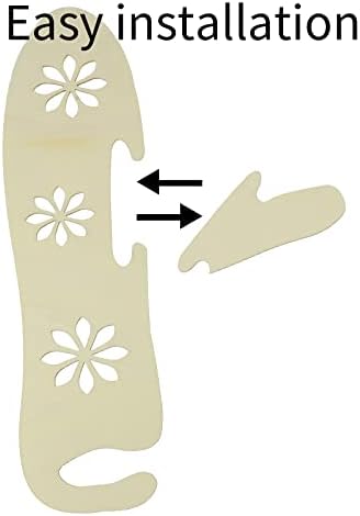 Knchy 4kom drveni ručni kalupi za heklanje, debele rukavice i blokator čarapa za pletenje heklanja, blokatori čarapa podesive veličine čarape čarapa nosila drveni pleteni alati za ručno izrađene zanate od tkanja pređe