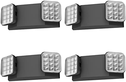 SPECTSUN 4 pakete Crni LED izlaz Znak sa hitnim lampicama i sigurnosnim kopijama - ajajdljiva