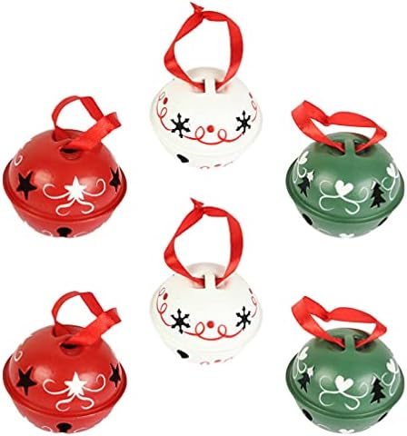 Bestoyard kućni dodaci 6pcs osjetljivi zvoni za božićne stablo Božićni privjesci Kućni ukras