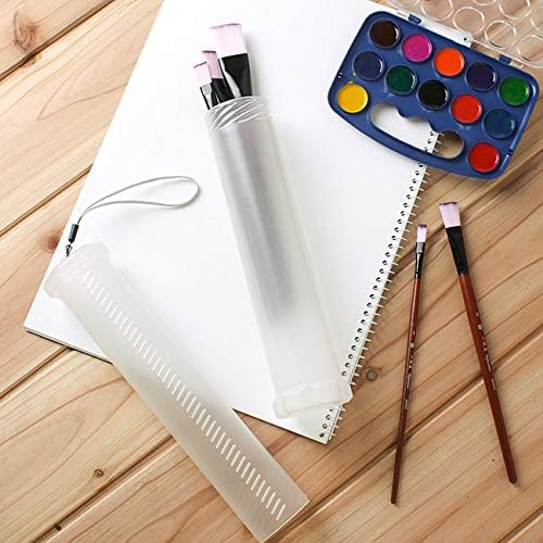 Proširivi plastični Brush Case Clear paint brush Holder Long Brushs Tube Storage Watercolor Pen kontejner