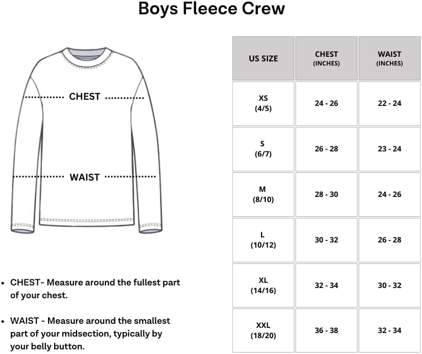 Real Essentials 3 Pakovanje: Mladi Fleece Crew-izrez dugih rukava Mekani pulover Duks - dječaci