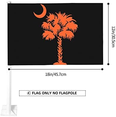 Palmetto stablo zastava 12 × 18inches Window Clip Baner Privjesak za vozila Automobil Vanjski ukras