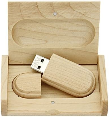 10pcs Maple Wood 2.0 / 3.0 USB fleš pogon sa drvenom kutijom (besplatni lasersko graviranje logotipa)