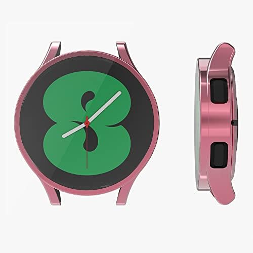 KWMobile futrola Kompatibilan je sa Samsung Galaxy Watch 4 - Pametni sat / fitness / fitness pratilac - prozirna / prašnjava ružičasta / prašnjava ružičasta