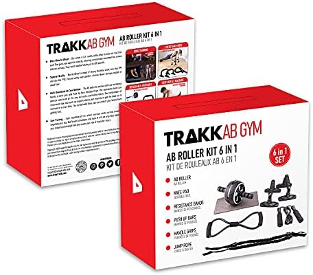 Trakk Sport 6 u 1 oprema za vježbanje set s AB kotačem, ručicama, nosači otpornosti, jastučići