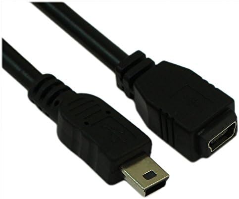 Mycablemart 6inch USB 2.0 certificirani 480Mbps mini-b / 5-pinski muški / ženski produžni kabel