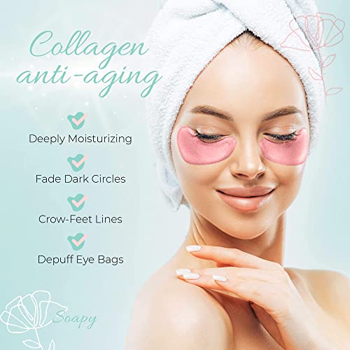 Soapy Skincare Collagen Eye Candy maske za oči protiv starenja-Gel jastučići ispod očiju za tamne krugove
