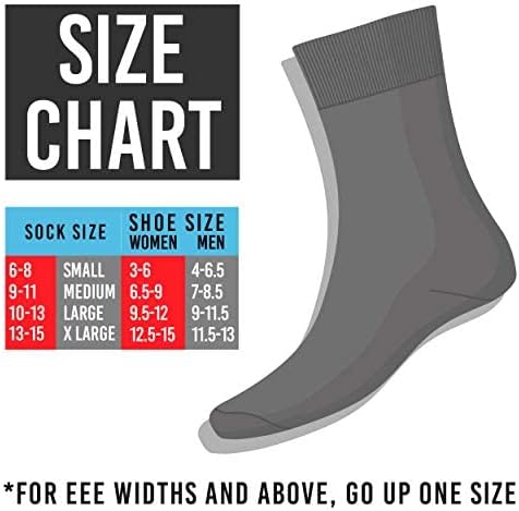 Dijabetičke čarape za muškarce - preko čarapa teleta od strane fizičara diabetičkih čarapa - 12-pakovanje u bijeloj