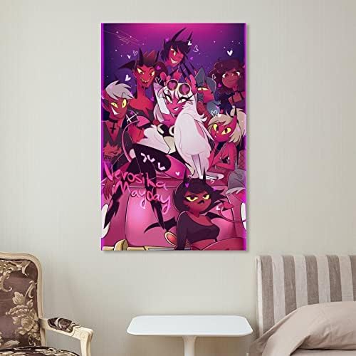 Helluva Boss Anime Posteri crna komedija filmski Poster Pink Cerberus recepcionar Loona estetski Post zid umjetničke