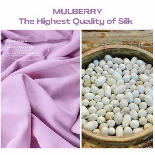 Berrysilky Gronless Curler - mulberry svilena kovrdža, kakadnja za kovrčanje za grijanje sa 2 svilene hljebnice,