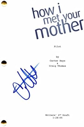 Cristin Milioti potpisao je autogragraf kako sam upoznao vašu majku punu pilot skriptu - vrlo