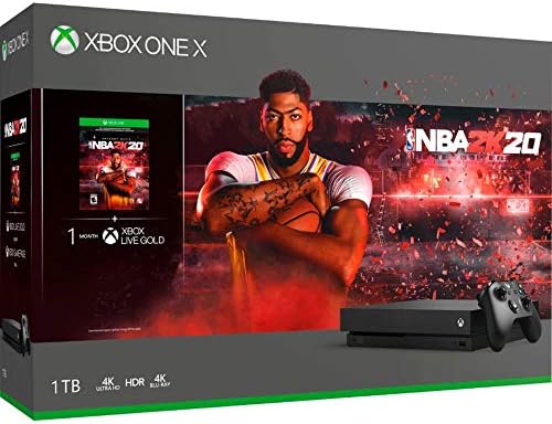 Microsoft Xbox One X 1TB Console sa Bundom NBA 2K20 sa Xbox Wireless Controller-om, Xbox Live