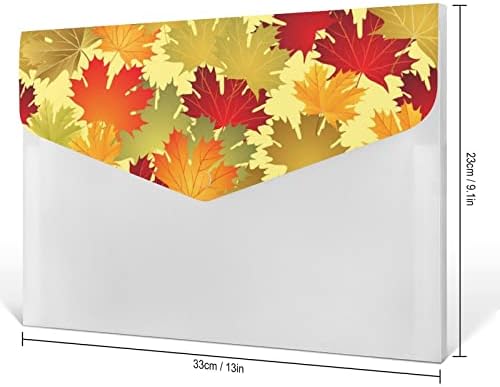 Jesen Maple Leaves Proširenje Fascikle Datoteke Džep Slatki Printovi Proširivi Fascikle Za Arhiviranje Harmonika