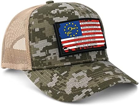 Winking Clam Outfitters šešir američke zastave vojni šešir sa izmjenjivim zakrpama šešira ne gazi
