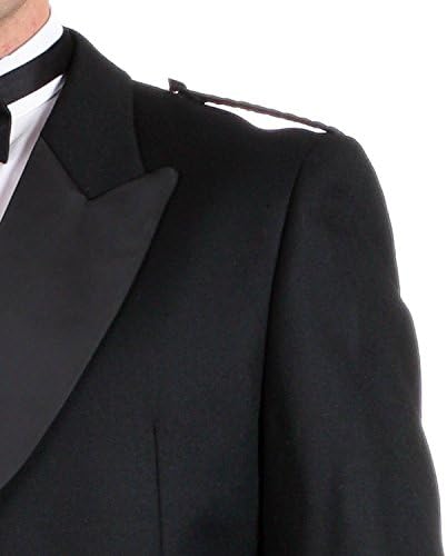 Kompanija Scotland Kilt Mens Black Prince Charlie Kilt Jakna i Coate Vest - Savršeno za vjenčanje