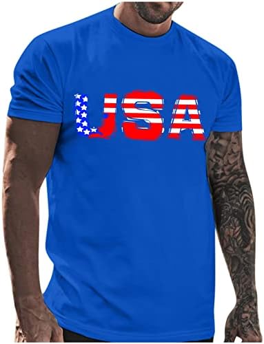 Ljetne majice Majica Muško ljeto Ležerne prilike USA Print T Majica Bluza Okrugli vrat Kratki