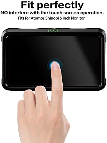 Atmoshue zaštitnik zaslona za Atomos Shinobi 5 inčni SDI 4K HDMI monitor kamere, kaljenog filmskog ekrana