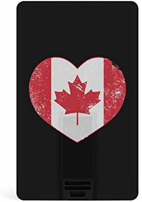 Kanada Heart Retro zastave Kreditna kartica USB Flash Diskovi Personalizirani memorijski štap