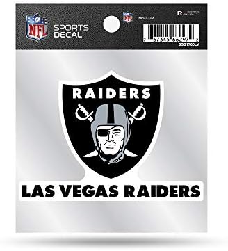 RICO Industries NFL Las Vegas Raiders Las Vegas Logo 4 X4 mali stil naljepnica