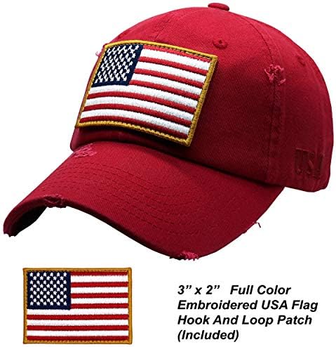 Anturage Unisex Bejzbol šešir američke zastave za muškarce i žene / mrežasta mrežica za američku zastavu Snapback