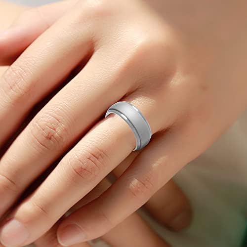 2023 novih muškaraca za angažovanje prstenova okcidentski parovi vjenčani okrugli gumeni prstenovi