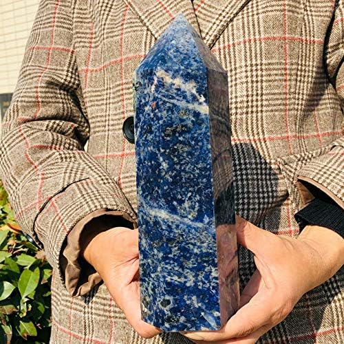 2160g Prirodno plavo-vene kamenje Obelisk Kvarc Crystal Point Reiki Izlječenje