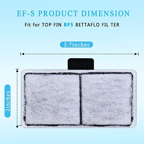 Hedday filter kertridž za gornji Fin EF-S Element,16 pakovanja akvarijumski Filter za BF5 BETTAFLO,EF-S