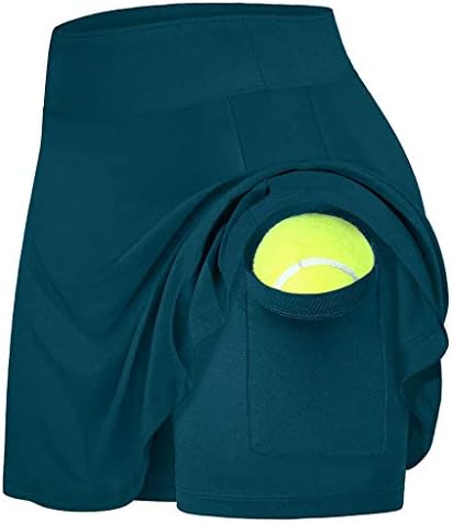 ZL GEQINAI ženske plisirane Skort teniske suknje sa šortsom i džepovima za trčanje Golf trening