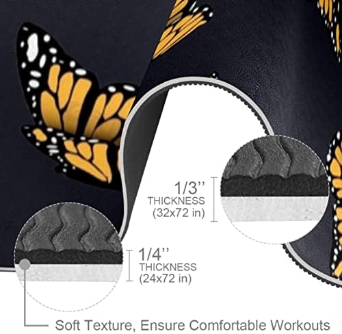 Unicey Monarch Butterfly Pattern Yoga Mat debele neklizajuće prostirke za jogu za žene & prostirke